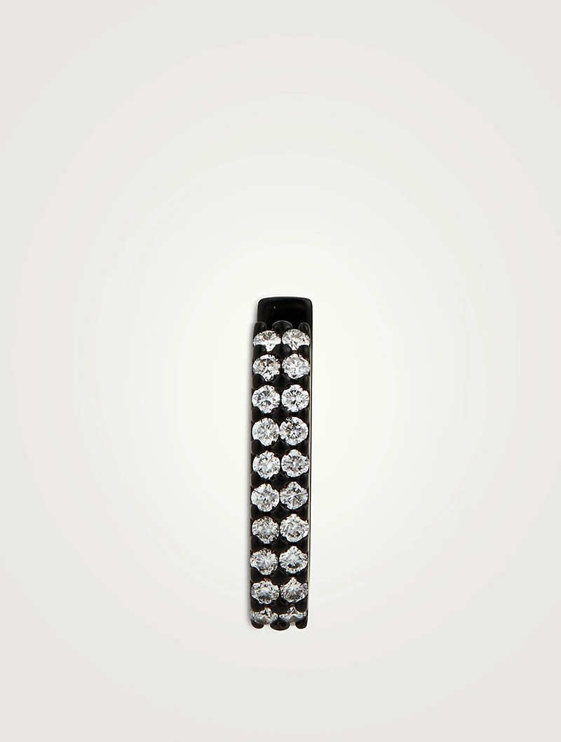 Basice White Gold Earring With Diamonds