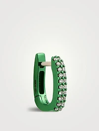 Basice White Gold Earring With Diamonds