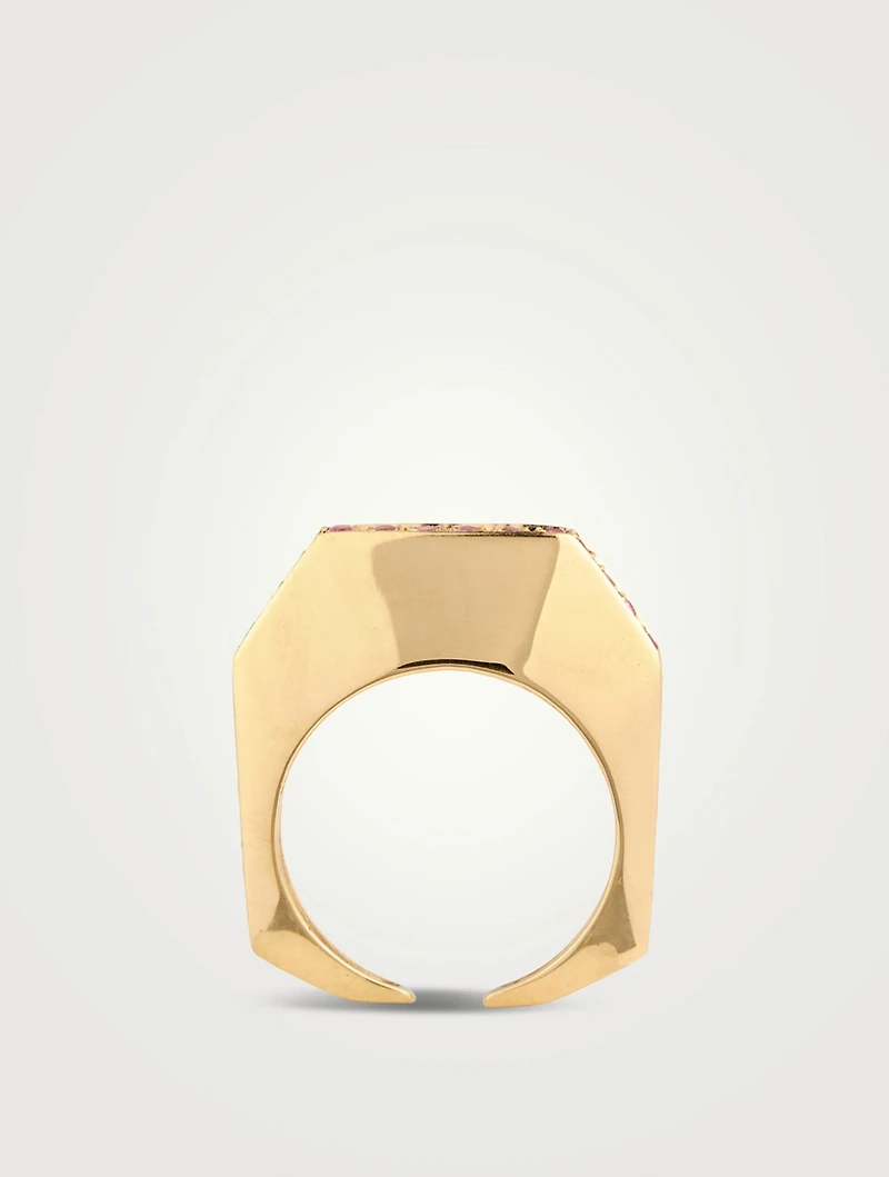 Medium Sabrina Gold Earcuff With Diamonds