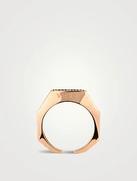 Small Sabrina Rose Gold Earcuff With Diamonds