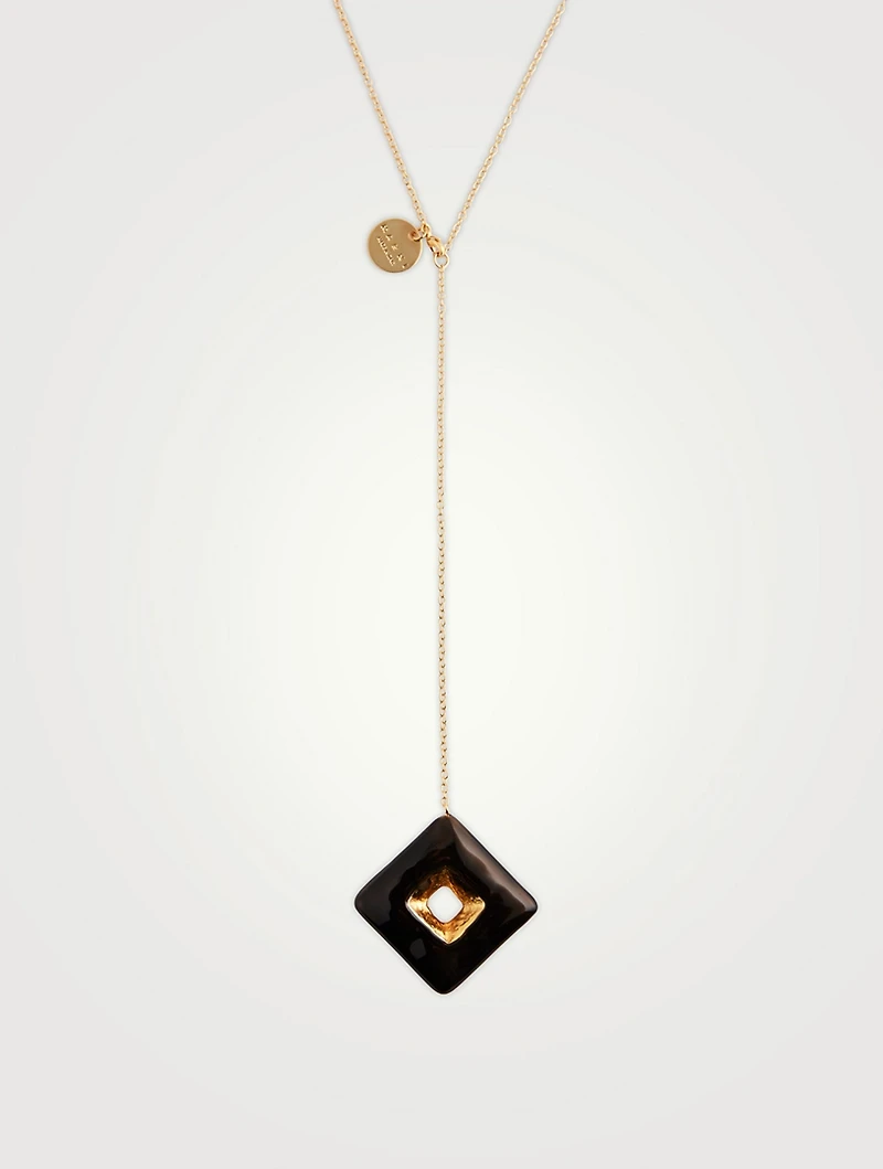 Trapeze Lariat Necklace