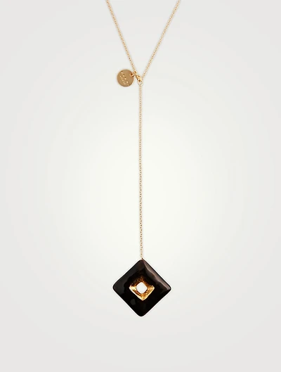 Trapeze Lariat Necklace