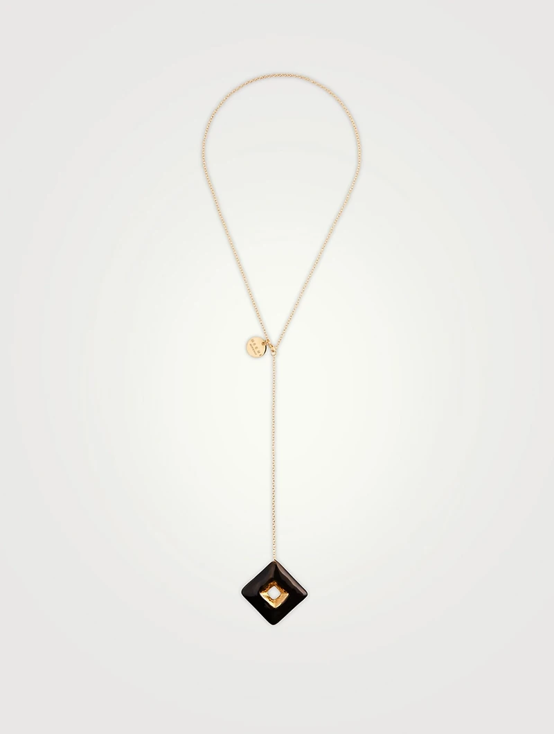 Trapeze Lariat Necklace