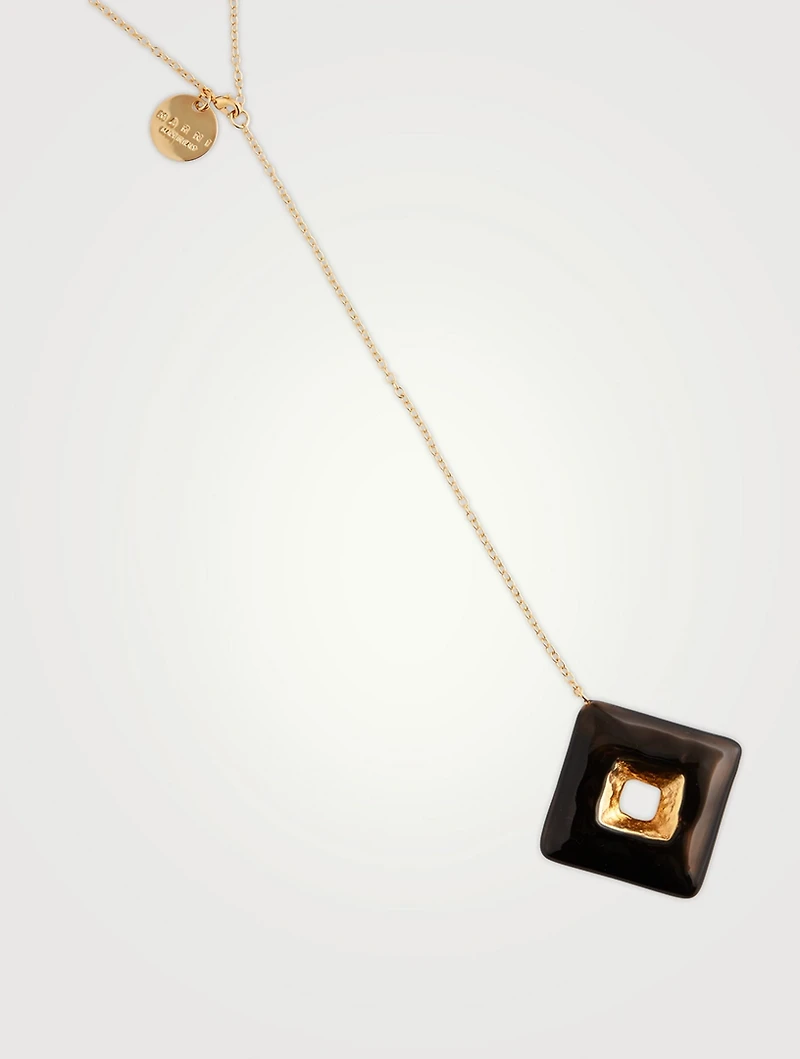 Trapeze Lariat Necklace