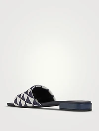 Embroidered Slide Sandals