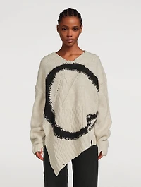 Distressed Asymmetric Sweater