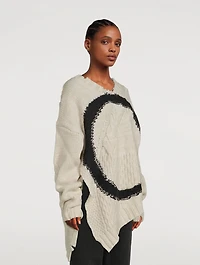 Distressed Asymmetric Sweater