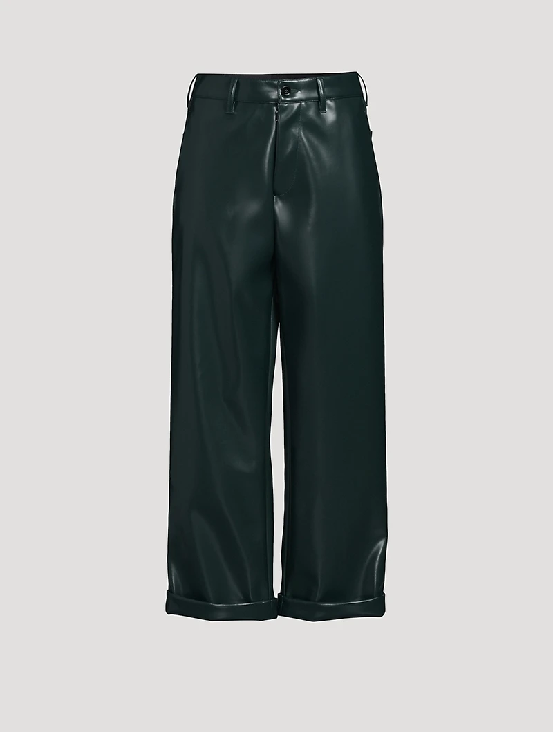 Faux Leather Trousers