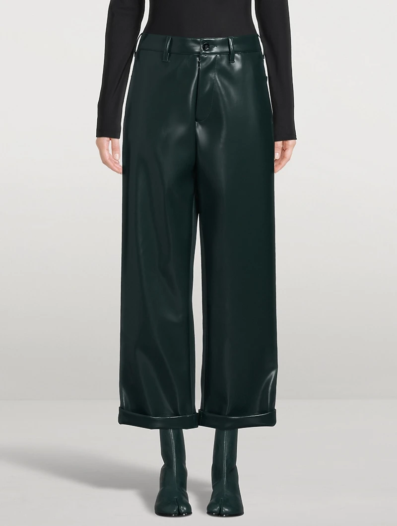 Faux Leather Trousers