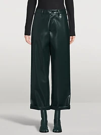 Faux Leather Trousers