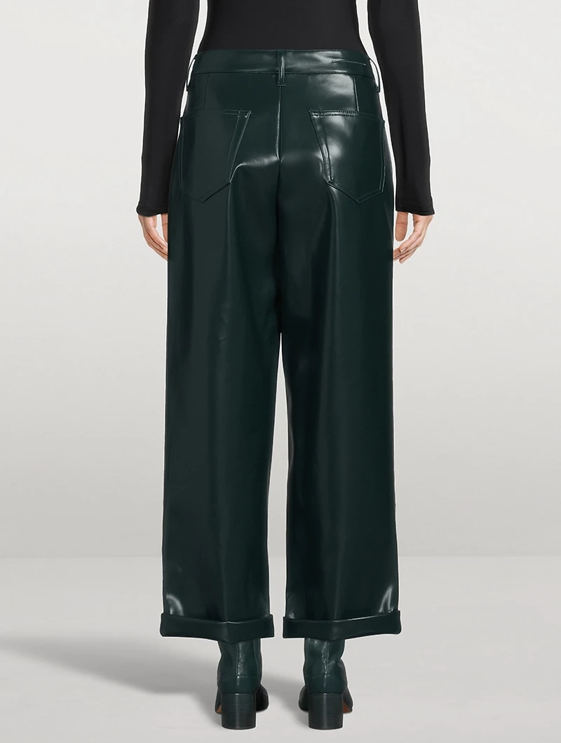 Faux Leather Trousers