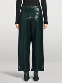 Faux Leather Trousers
