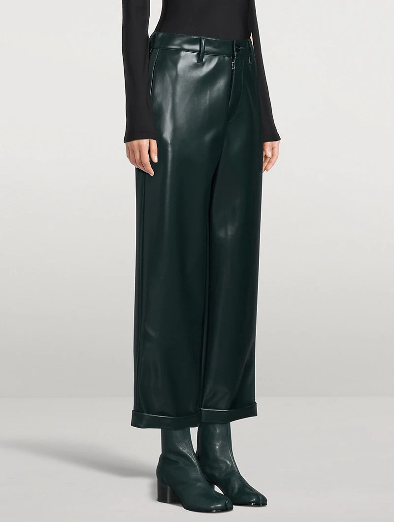 Faux Leather Trousers