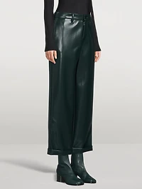 Faux Leather Trousers