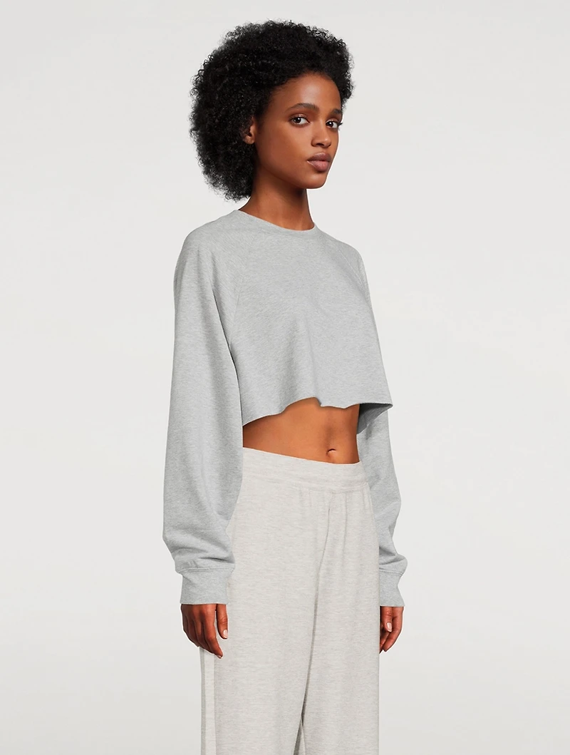Double Take Crop Sweatshirt