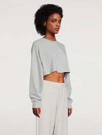 Double Take Crop Sweatshirt