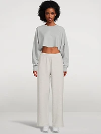 Double Take Crop Sweatshirt