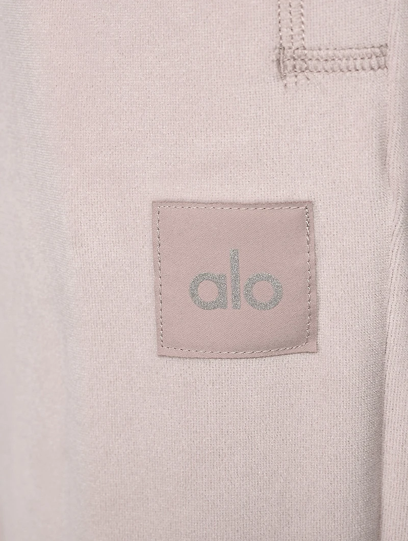 Wide-Leg Velour Joggers