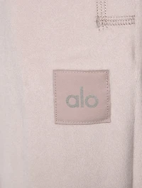 Wide-Leg Velour Joggers