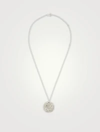 The Snow Lion Medallion Necklace 