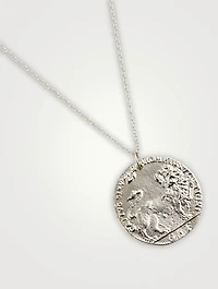 The Snow Lion Medallion Necklace 