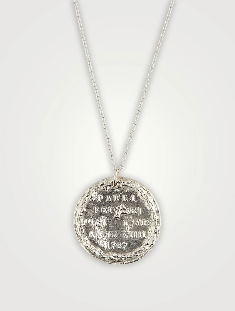 The Snow Lion Medallion Necklace 