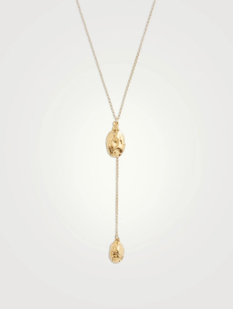 The Lunar Rocks Lariat Necklace 