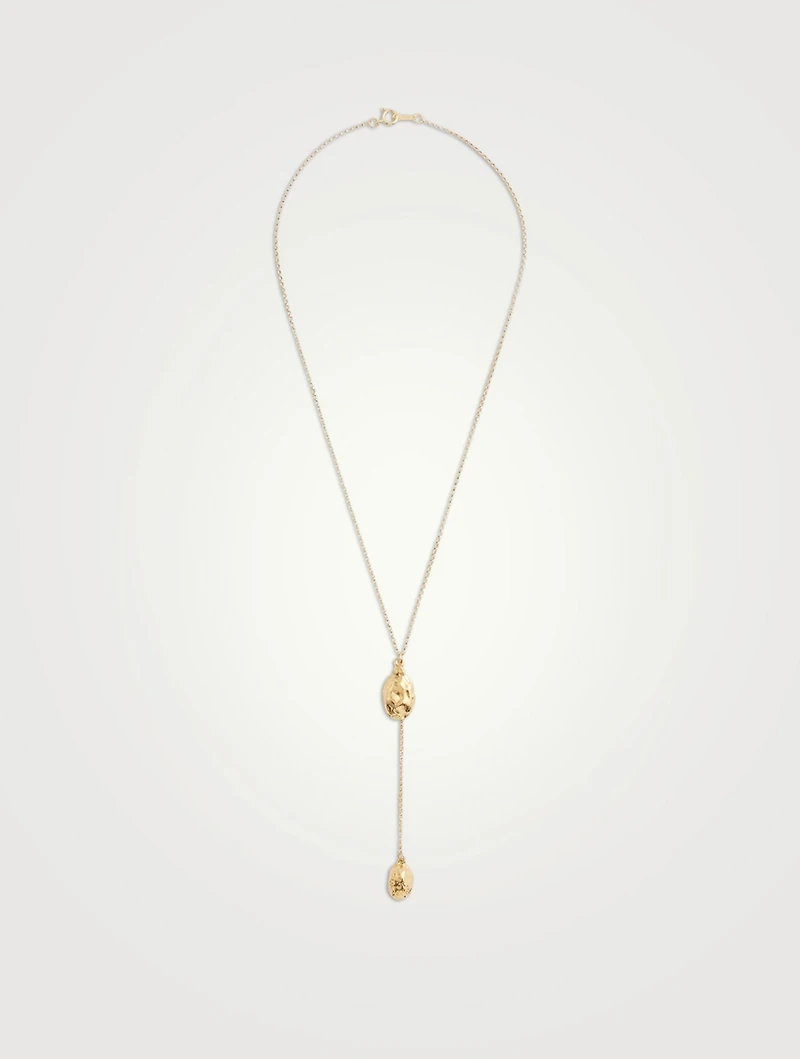 The Lunar Rocks Lariat Necklace 