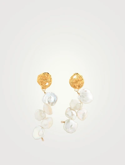 La Jetee Earrings With Pearl