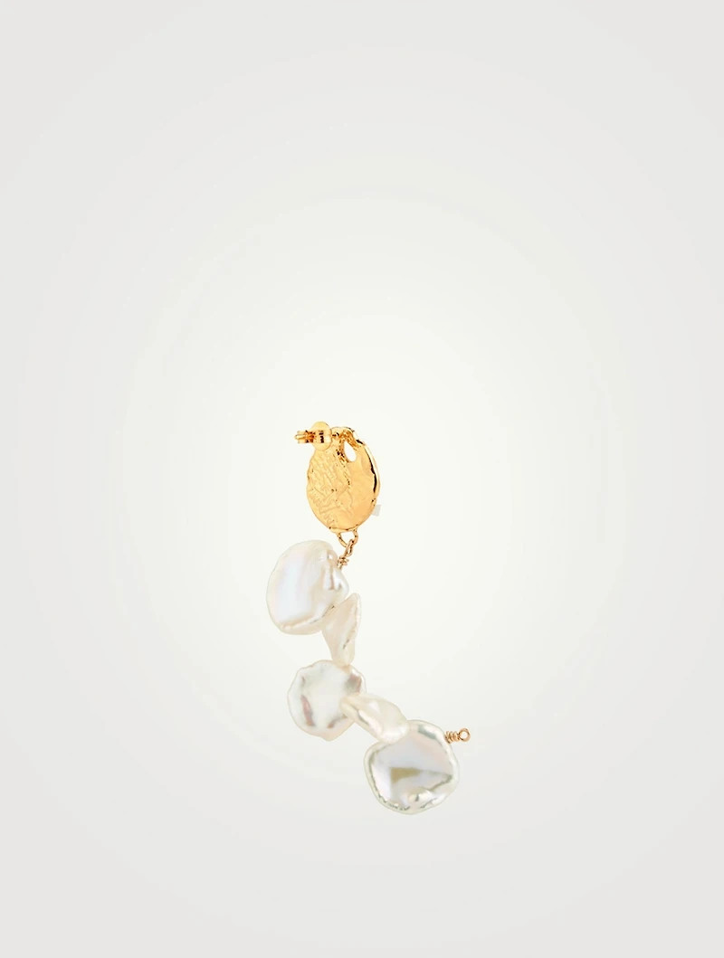 La Jetee Earrings With Pearl
