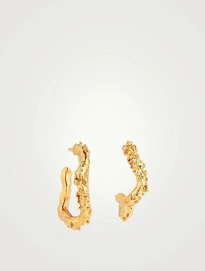 The Lunar Rocks Hoop Earrings