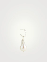 The Snow Lion And The Baroque Pearl Earring 