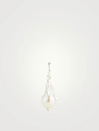 The Snow Lion And The Baroque Pearl Earring 