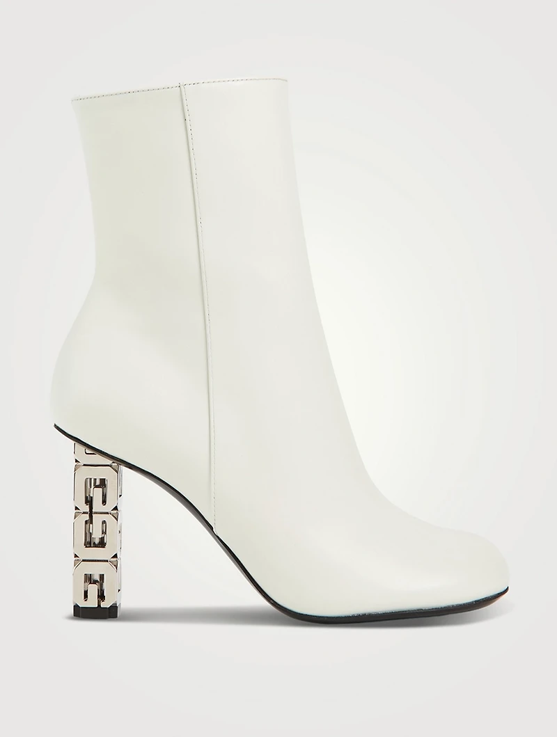 G Cube Leather Ankle Boots
