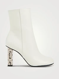 G Cube Leather Ankle Boots