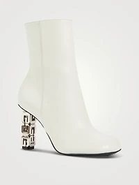 G Cube Leather Ankle Boots