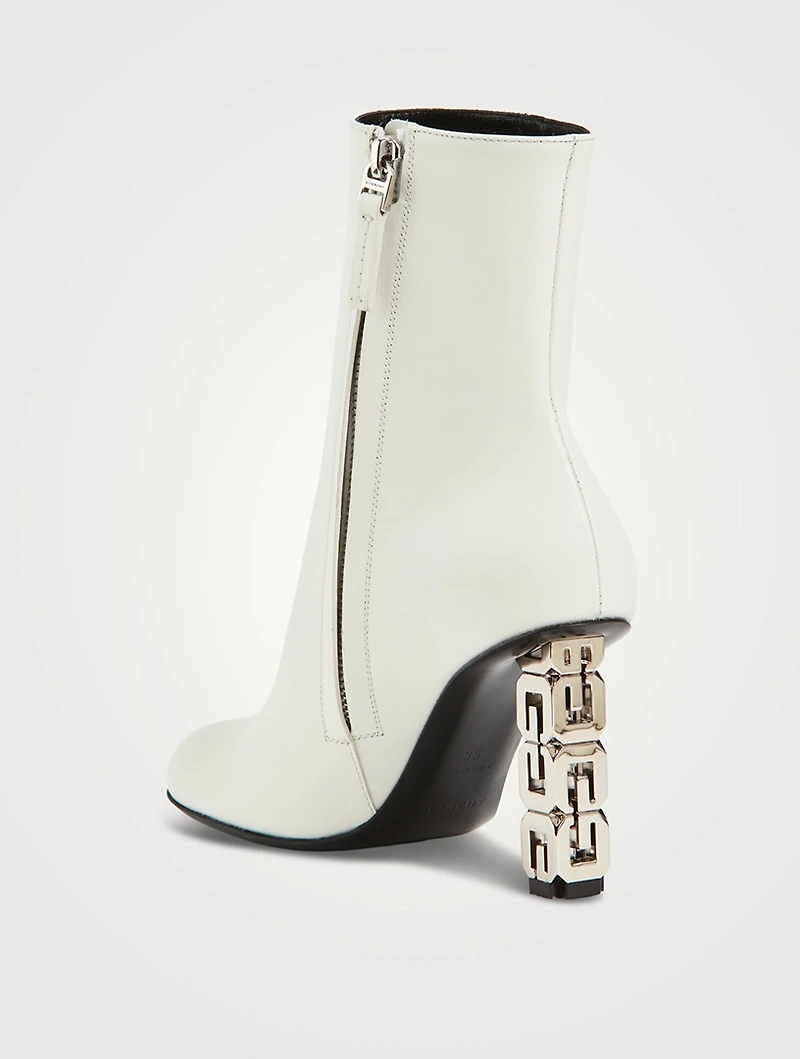 G Cube Leather Ankle Boots