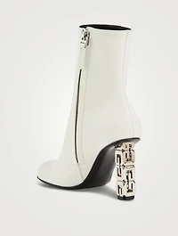 G Cube Leather Ankle Boots