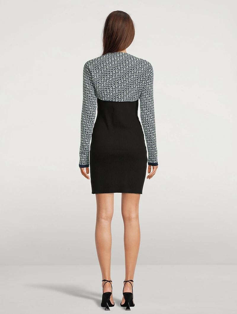 Long Sleeve Bolero In Logo Print