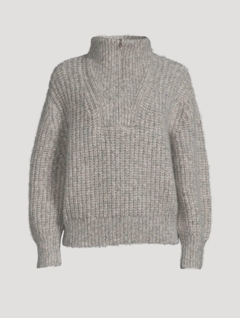 Alpine Alpaca-Blend Zip Sweater