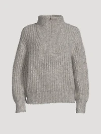 Alpine Alpaca-Blend Zip Sweater
