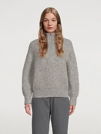 Alpine Alpaca-Blend Zip Sweater