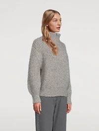 Alpine Alpaca-Blend Zip Sweater