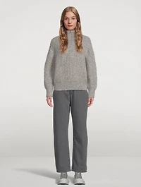 Alpine Alpaca-Blend Zip Sweater