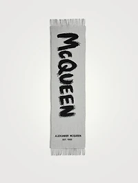 Wool Graffiti Logo Scarf
