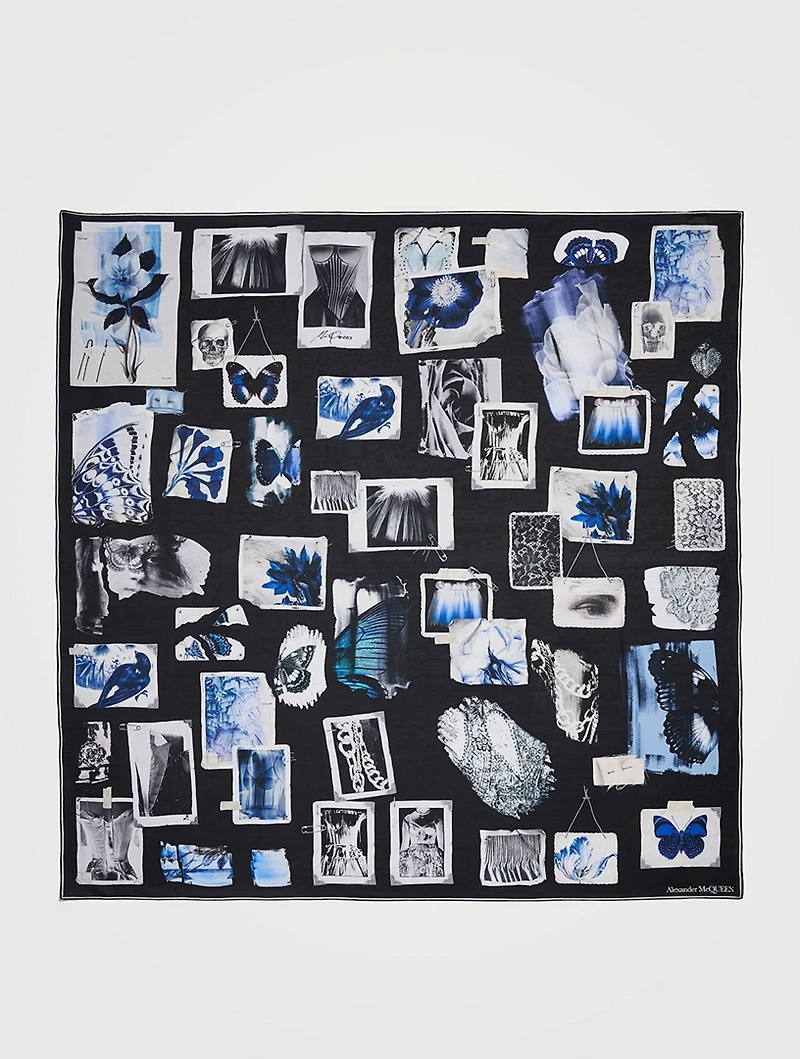 Large Silk McQueen Memories Scarf