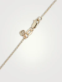 14K Gold Open Icon Butterfly Pendant Necklace With Diamonds