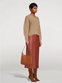 Alec Leather Hobo Shoulder Bag