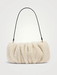 Bean Shearling Shoulder Bag