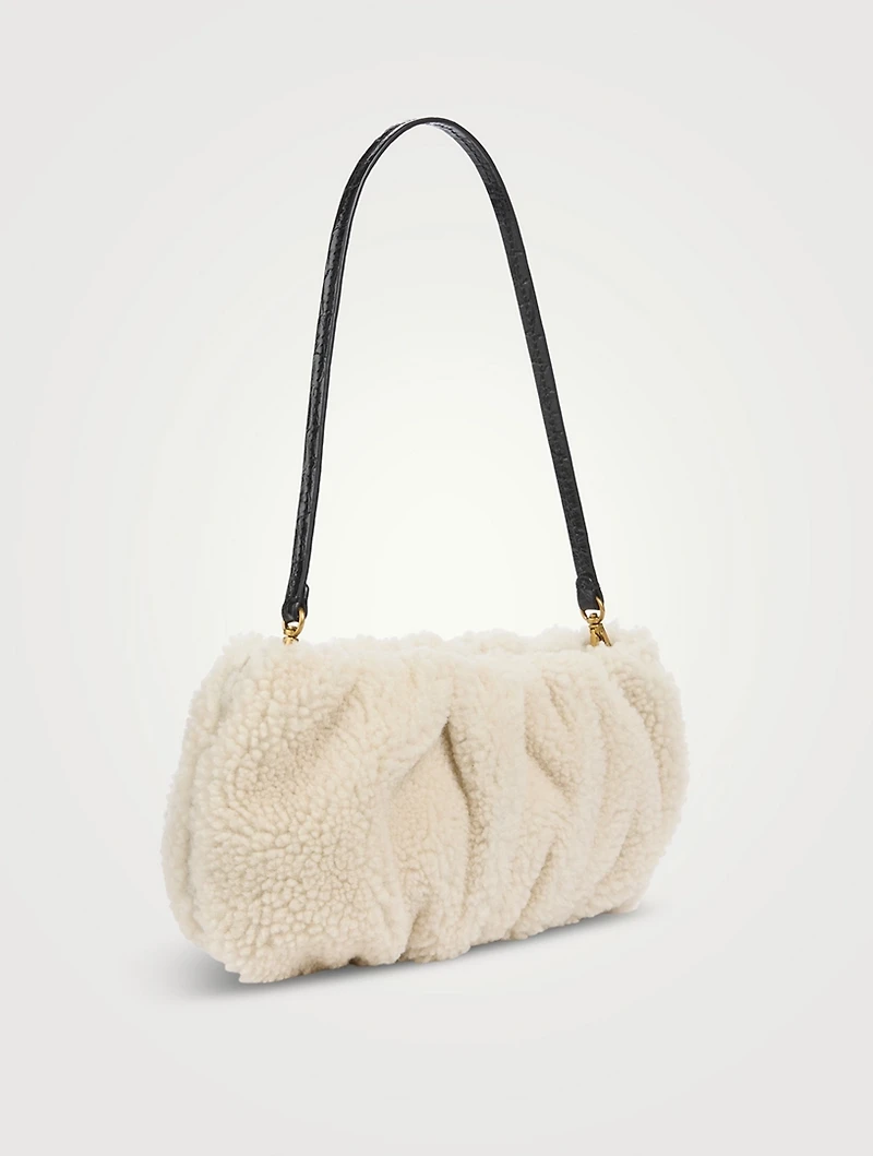 Bean Shearling Shoulder Bag